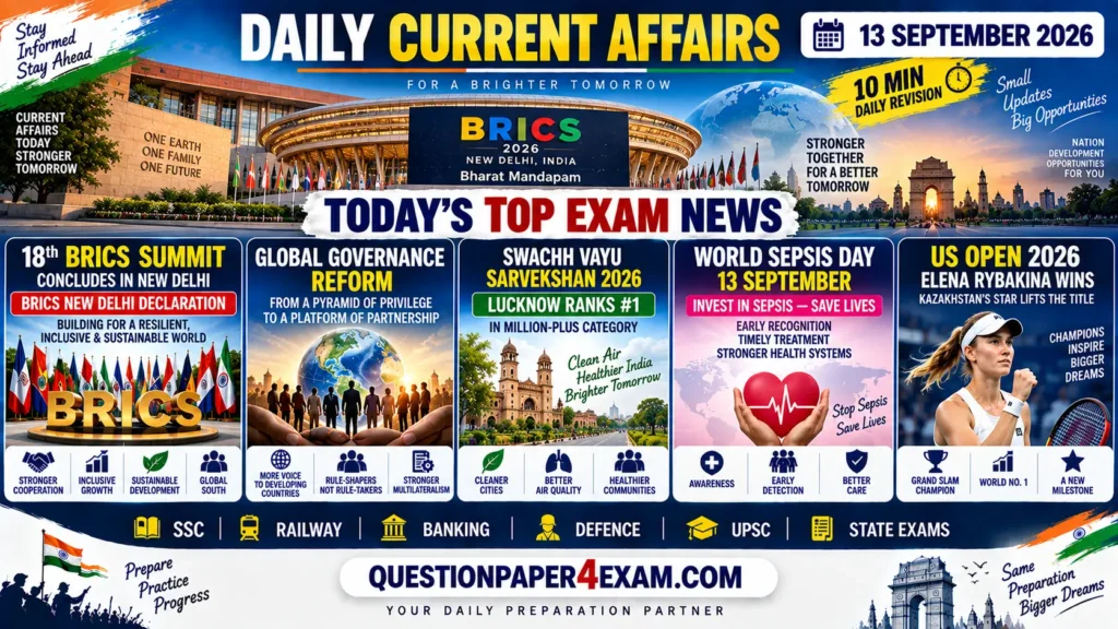 current affairs 13 sept 2026