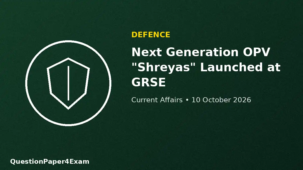 daily current affairs 10 october 2026 – naval patrol vessel graphic