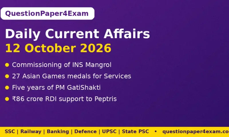 Daily Current Affairs 12 October 2026