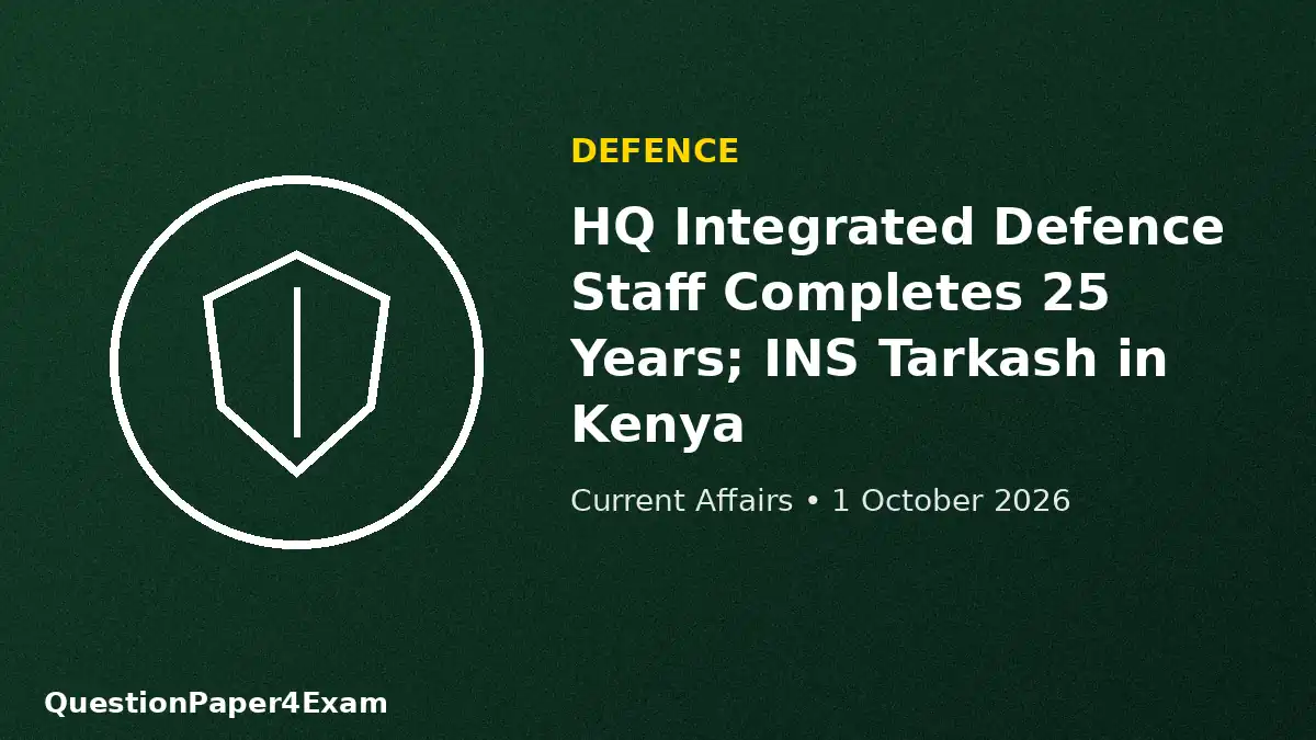 daily current affairs 1 october 2026 – tri-service defence graphic
