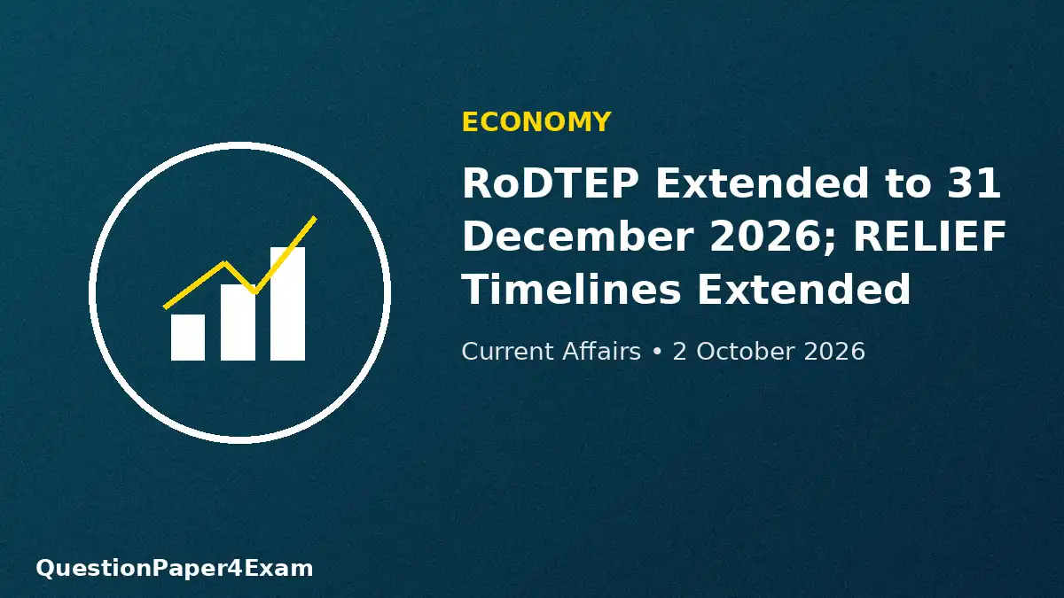 daily current affairs 2 october 2026 β export trade graphic