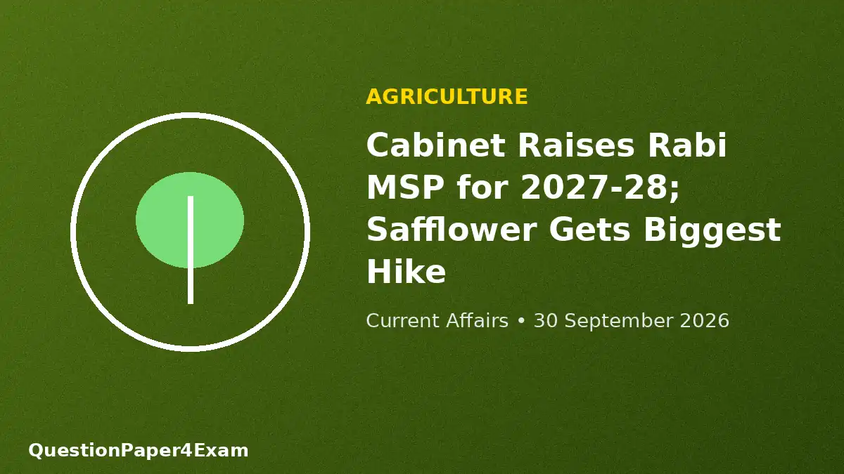 daily current affairs 30 september 2026 – MSP farming graphic