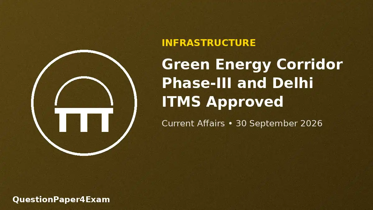 daily current affairs 30 september 2026 – power grid and traffic graphic