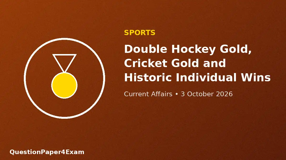 daily current affairs 3 october 2026 β sports achievement graphic